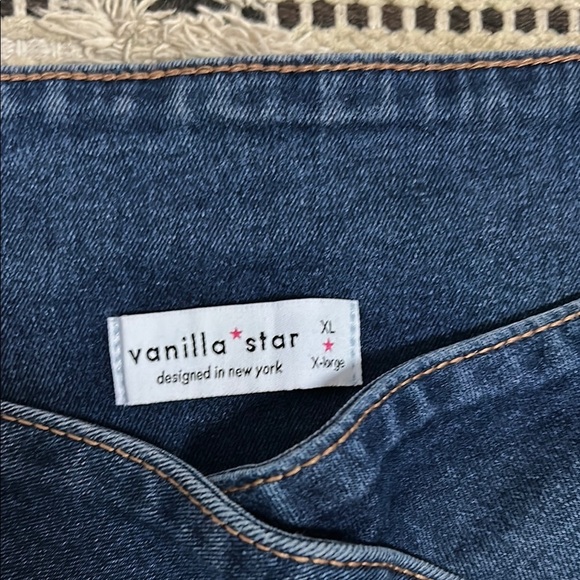 Vanilla Star Blue Flare Wide Leg Jeans - Picture 2 of 6